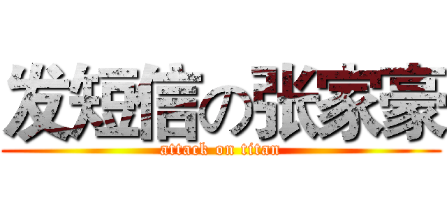 发短信の张家豪 (attack on titan)