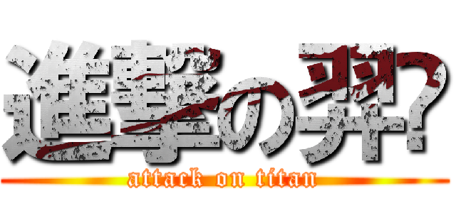 進撃の羿萖 (attack on titan)