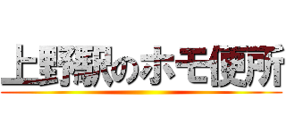 上野駅のホモ便所 ()