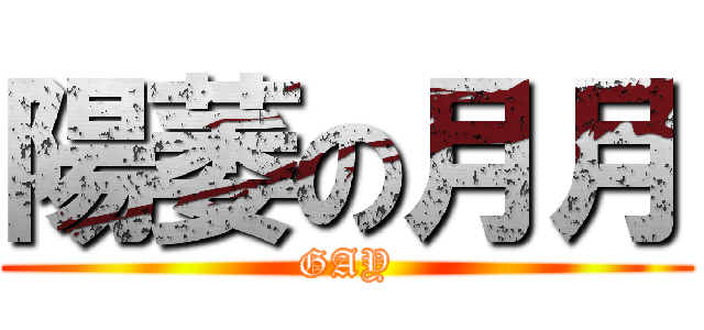 陽萎の月月 (GAY)