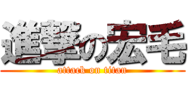 進撃の宏毛 (attack on titan)