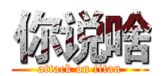 你说啥 (attack on titan)