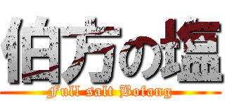 伯方の塩 (Full salt Bofang)