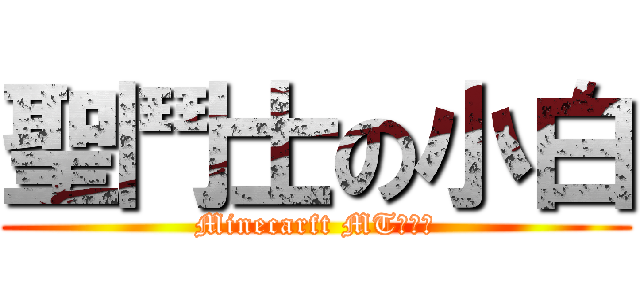 聖鬥士の小白 (Minecarft MT伺服器)