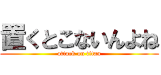 置くとこないんよね (attack on titan)