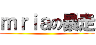 ｍｒｉａの暴走 ()