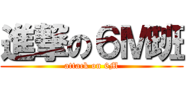 進撃の６Ｍ班 (attack on 6M)