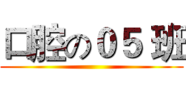 口腔の０５ 班 ()