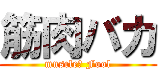 筋肉バカ (muscle　 Fool)