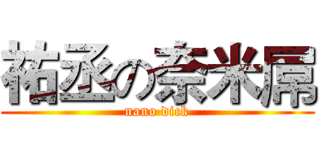 祐丞の奈米屌 (nano dick)