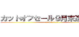 カットオフセール９月末迄開催中 (仙台螺子70周年の感謝をこめて)