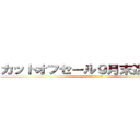 カットオフセール９月末迄開催中 (仙台螺子70周年の感謝をこめて)