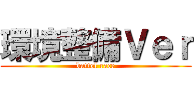 環境整備Ｖｅｒ (battel race)