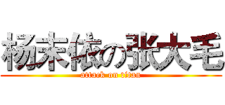 杨末依の张大毛 (attack on titan)