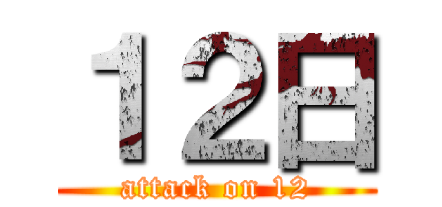 １２日 (attack on 12)