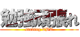 勉強頑張れ (studing CBT)