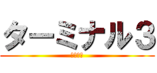 ターミナル３ (サッー（)