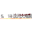 ５．１８ 汶川大地震 (attack on titan)