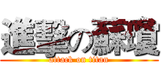 進擊の蘇瓊 (attack on titan)