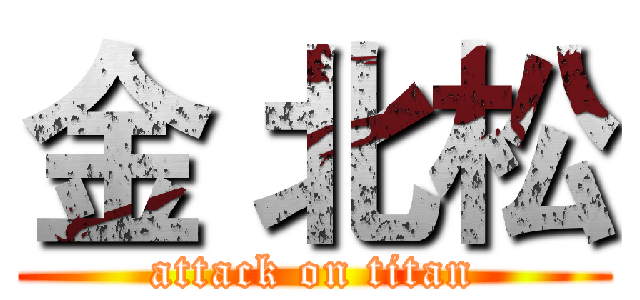 金 北松 (attack on titan)