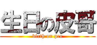 生日の皮哥 (birth on pee)