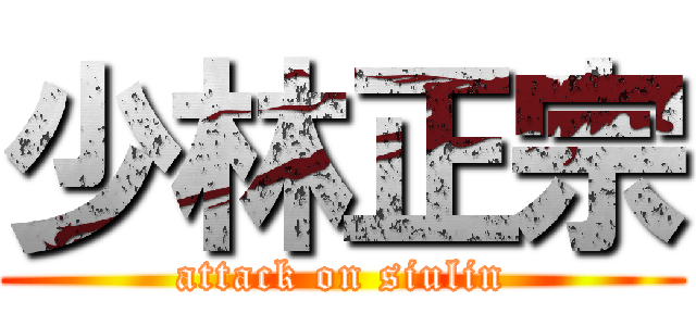 少林正宗 (attack on siulin)