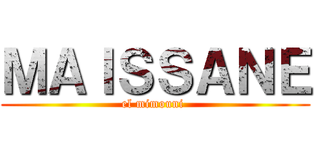 ＭＡＩＳＳＡＮＥ (el mimouni )
