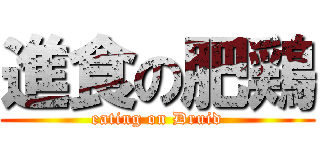 進食の肥鶏 (eating on Druid)