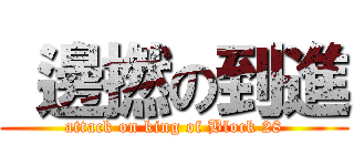  邊撚の到進 (attack on king of Block 28)