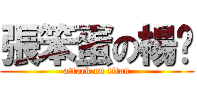 張笨蛋の楊奶 (attack on titan)