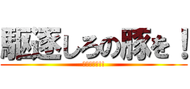 駆逐しろの豚を！ (消せぇぇぇ!!)