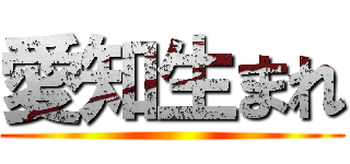 愛知生まれ ()