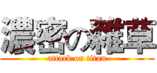 濃密の雜草 (attack on titan)