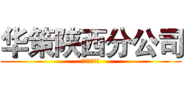 华策陕西分公司 (售后工作汇报)