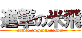 進撃の米飛 (attack on giant rabbit)