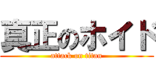 真正のホイド (attack on titan)