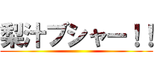 梨汁ブシャー！！ ()