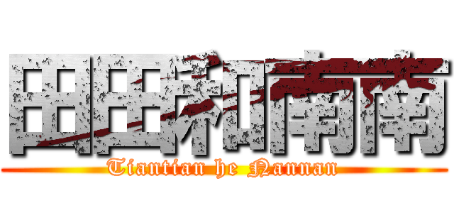 田田和南南 (Tiantian he Nannan)