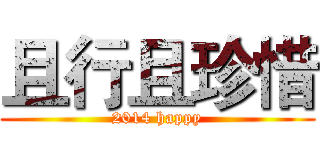 且行且珍惜 (2014 happy)