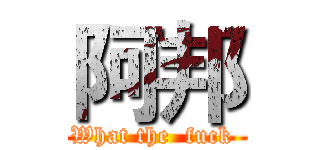 阿邦 (What the  fuck )