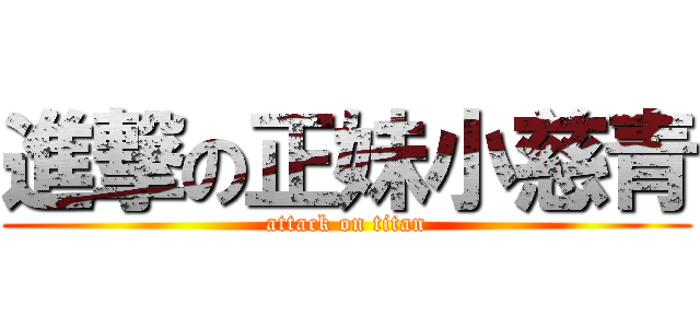 進撃の正妹小慈青 (attack on titan)