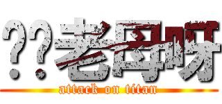 屌你老母呀 (attack on titan)