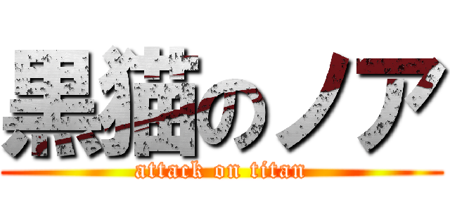 黒猫のノア (attack on titan)