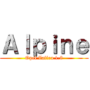 Ａｌｐｉｎｅ (Opel Zafira 1.8)