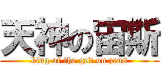 天神の宙斯 (king of the god on zeus)