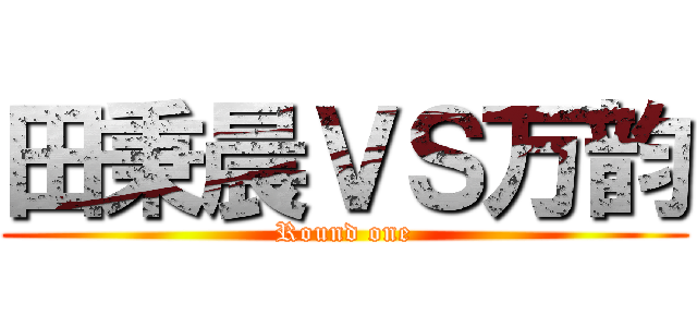 田秉晨ＶＳ万韵 (Round one)