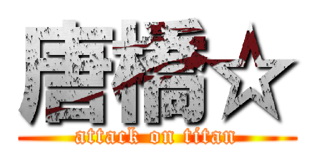 唐橋☆ (attack on titan)