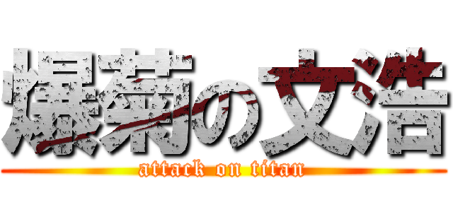 爆菊の文浩 (attack on titan)