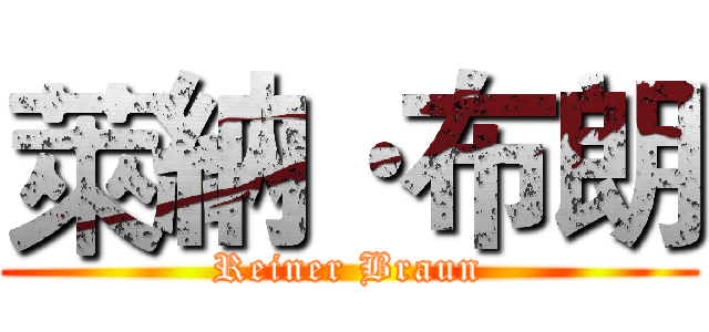 萊納·布朗 (Reiner Braun)