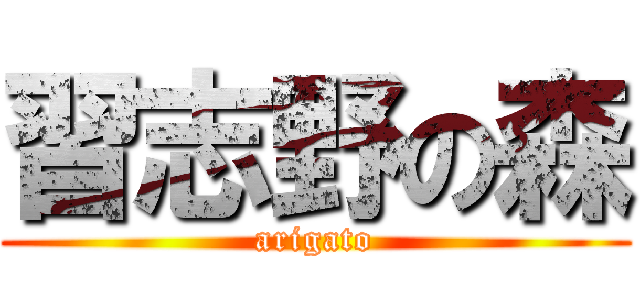 習志野の森 (arigato)